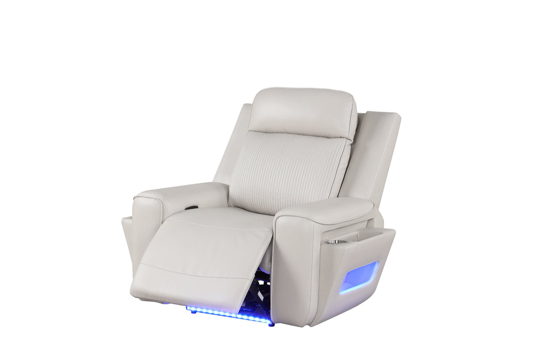Rolls Royce Power Reclining Set — Drop-Down Table & LED Lighting