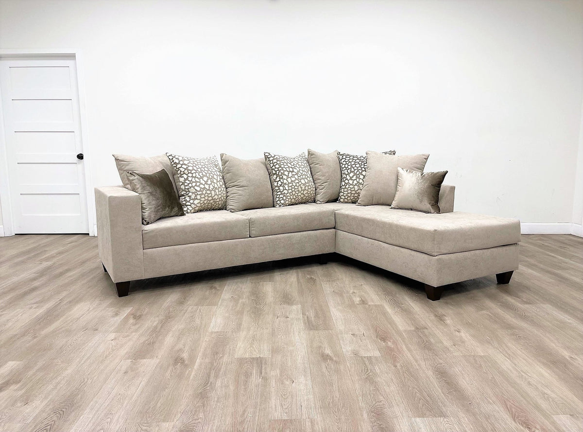 110 Sectional — Chaise Design, 9 Colors