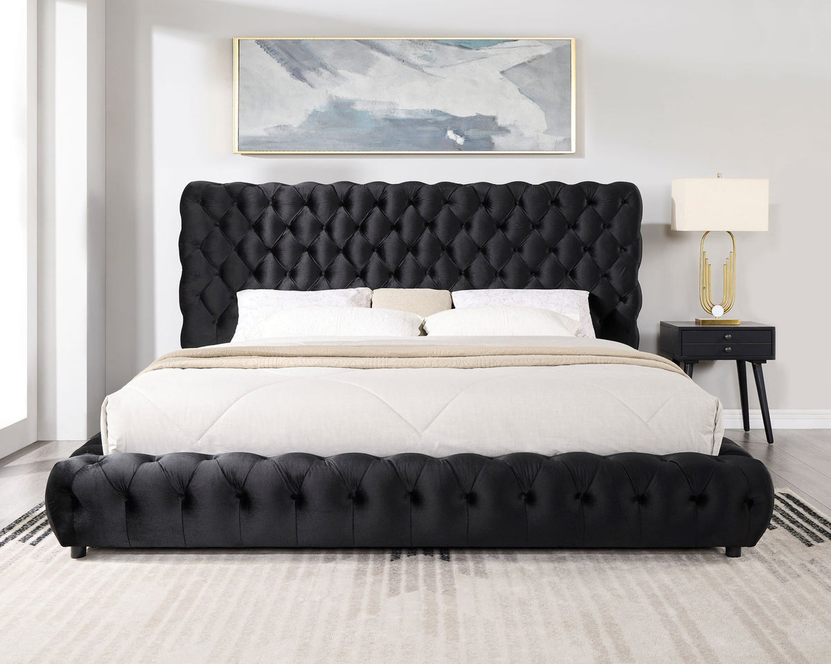 Dream Black Platform Bed — Queen & King