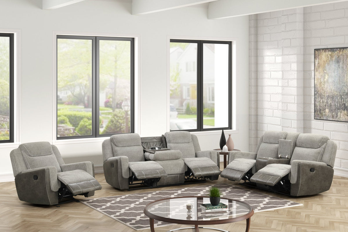 Lisa Gray 3PC Reclining Set — Complete Living Room