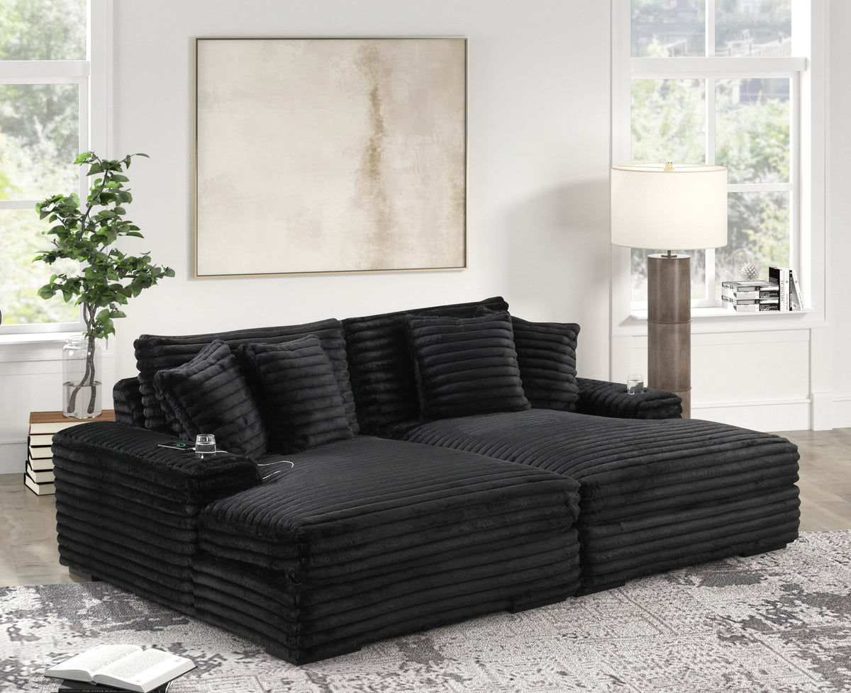 5400 Oversized Chaise Lounge — Cupholders & USB Outlets