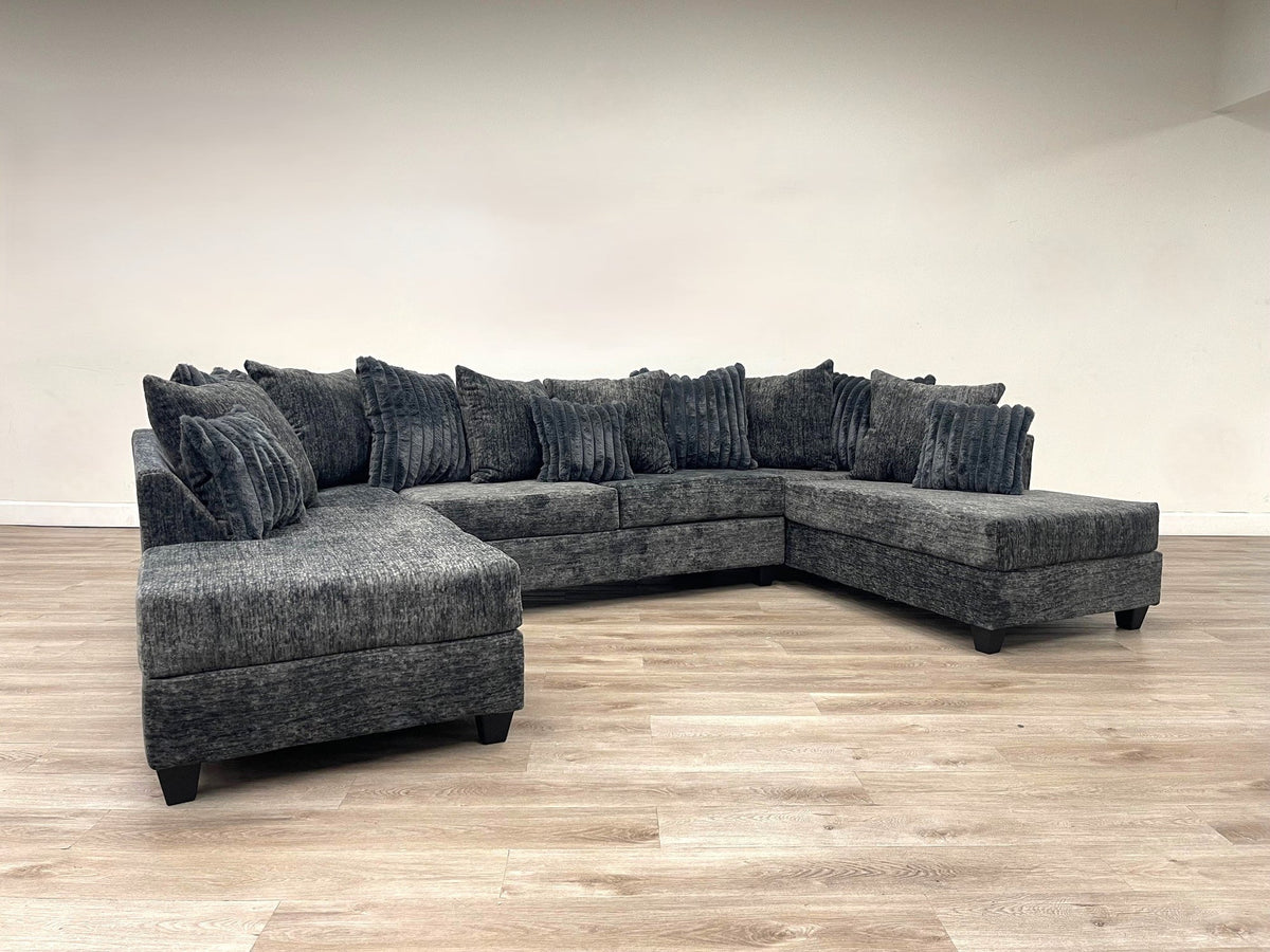 411 Double Chaise Sectional — 3 Colorways