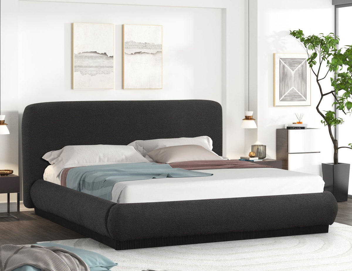 Annie Black Platform Bed — Queen & King