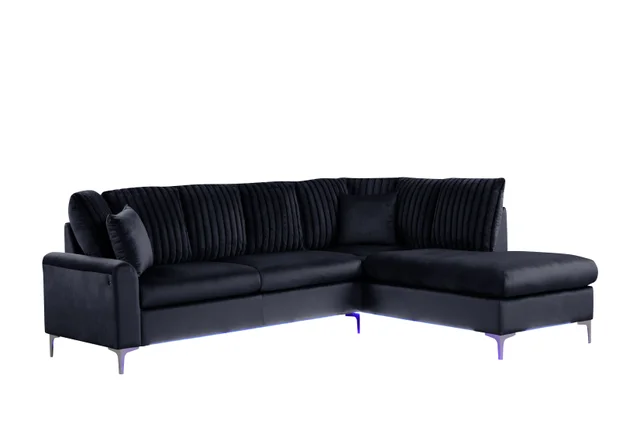 Candy Black - Sectional (w/ LED's)