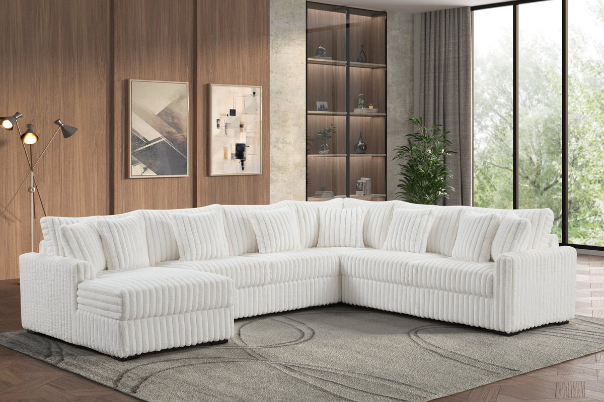 Solana Corduroy Sectional — Oversized Lounge Design