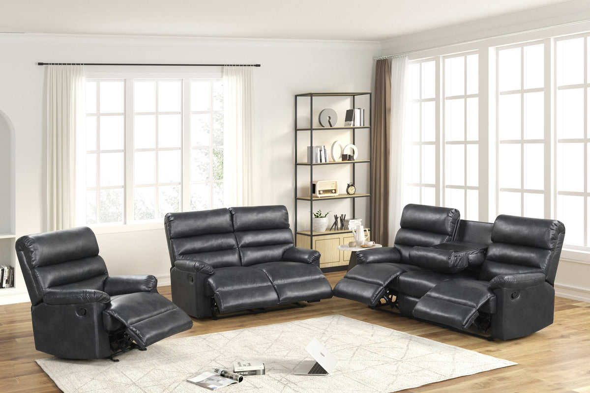 Albert40 3PC Reclining Set — Drop-Down Table & Cup Holders