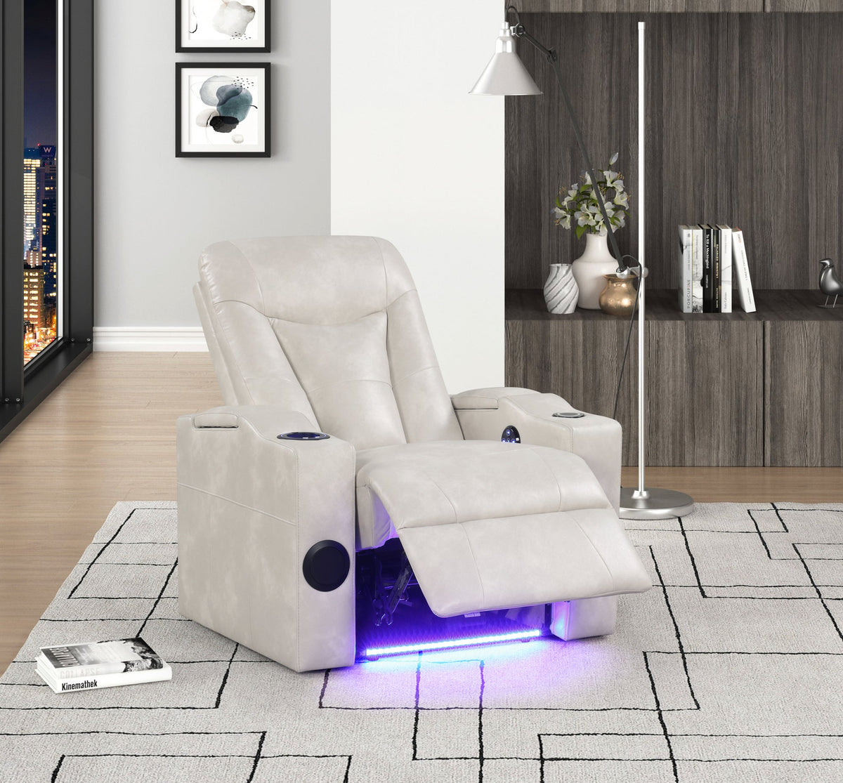 TOPGUN2 Power Recliner — Bluetooth Speaker & LED Lights