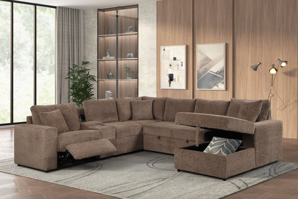 Hunter Sectional — Bluetooth Speaker & Pull-Out Bed