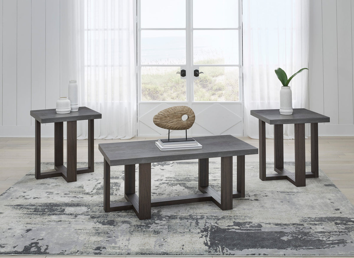 Ashley T216-13 Occasional Table Set — 3-Piece Cocktail & End Tables