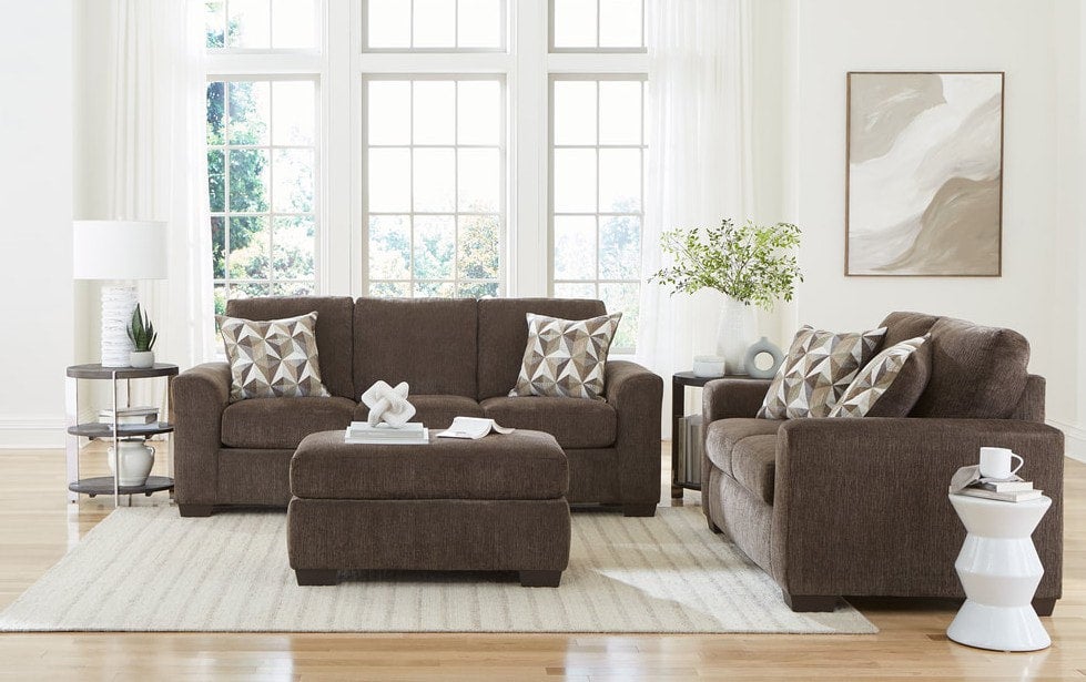 198 Nutmeg Sofa & Loveseat Set — Warm 2-Piece Pairing