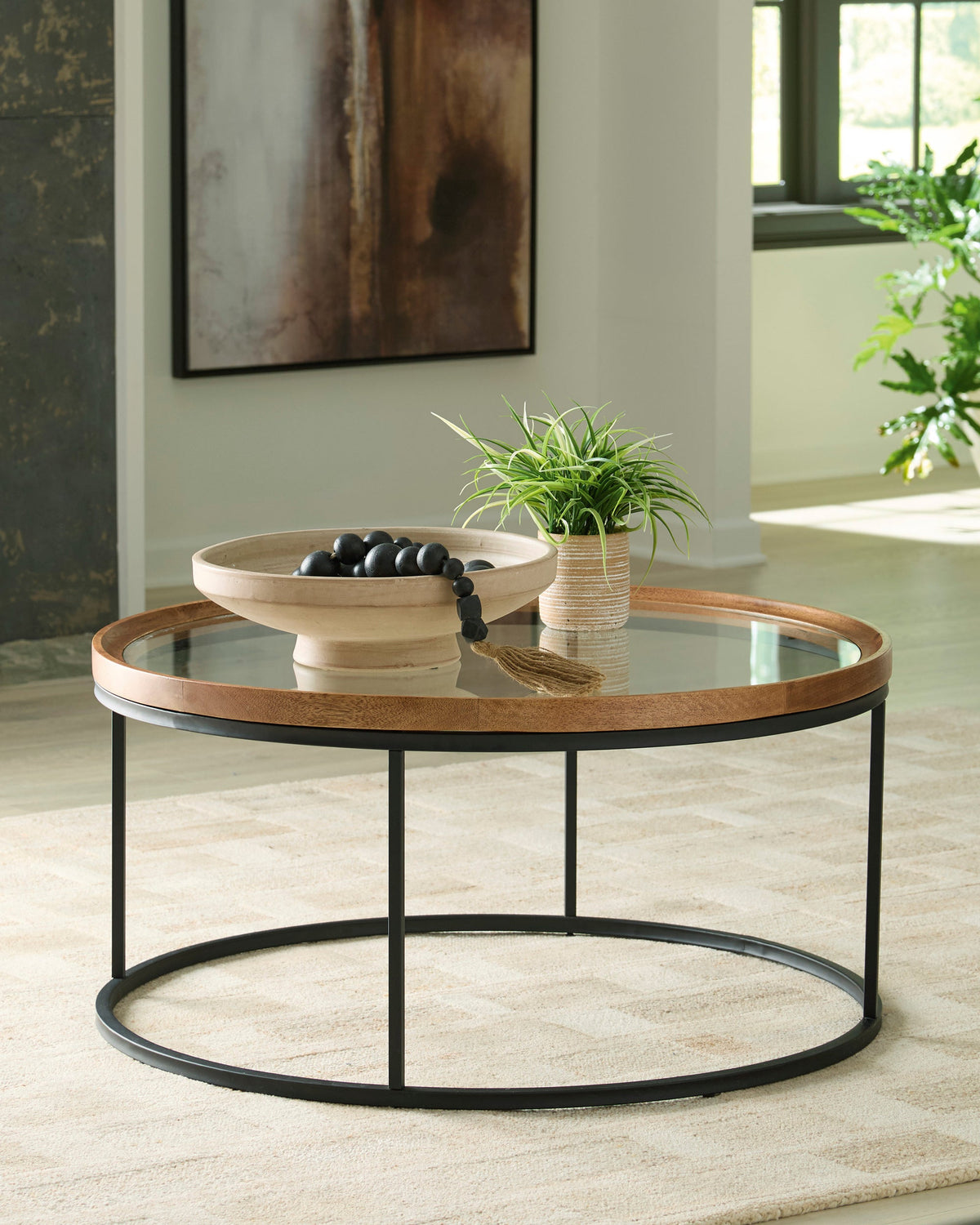 Ashley T502-8 Cocktail Table — 38" Square Design