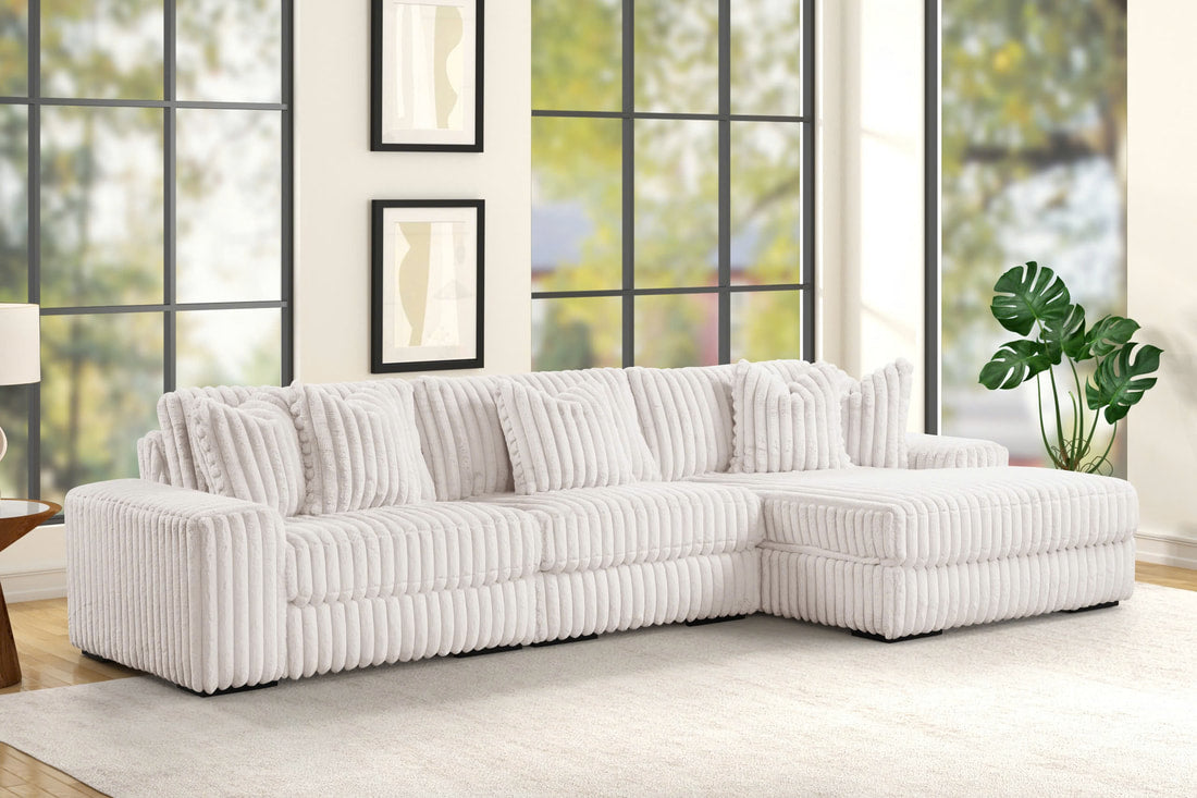 Sunday2 Beige 3PC Sectional — 142" Design