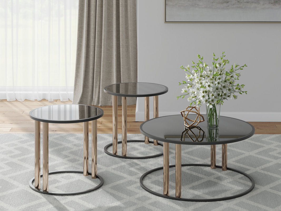 Ashley T219-13 Occasional Table Set — Cocktail & 2 End Tables