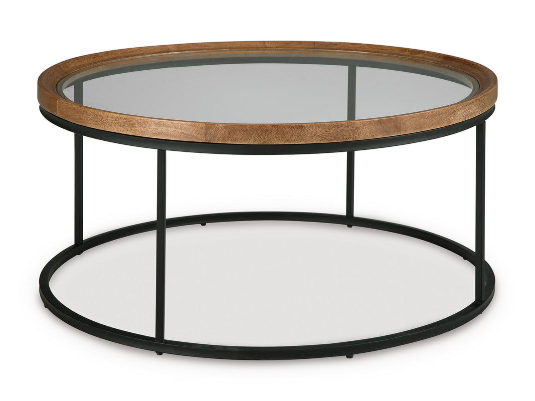 Ashley T502-8 Cocktail Table — 38" Square Design
