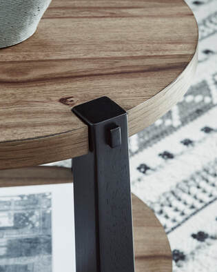 Ashley T518-8 Cocktail Table — Oversized Square Design