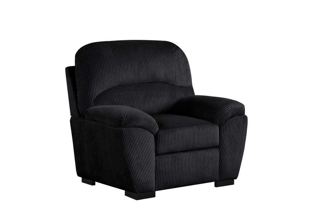 Tiffany10 Black Living Room Set — 2PC or 3PC Options