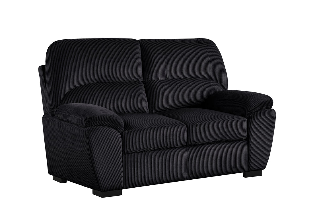 Tiffany10 Black Living Room Set — 2PC or 3PC Options