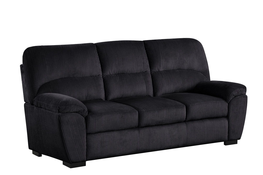 Tiffany10 Black Living Room Set — 2PC or 3PC Options