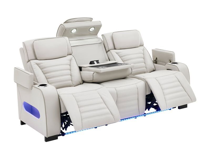 Tokyo Sand 3PC Power Reclining Set — Drop-Down Table & Wireless Charging
