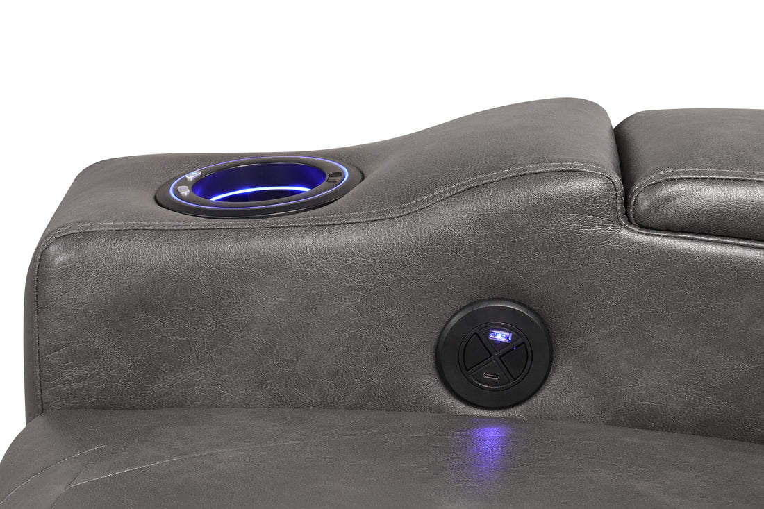TOPGUN2 Power Recliner — Bluetooth Speaker & LED Lights