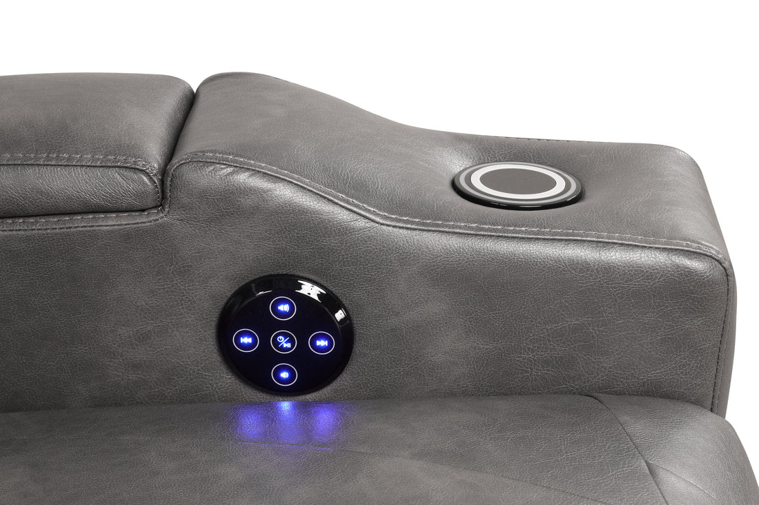 TOPGUN2 Power Recliner — Bluetooth Speaker & LED Lights