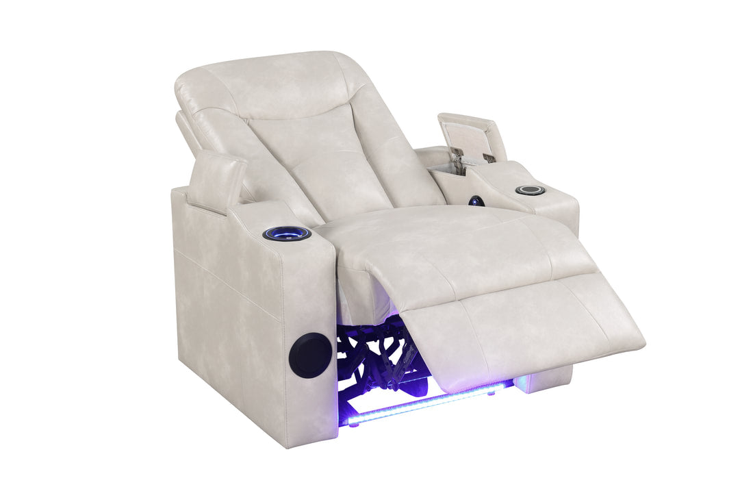 TOPGUN2 Power Recliner — Bluetooth Speaker & LED Lights