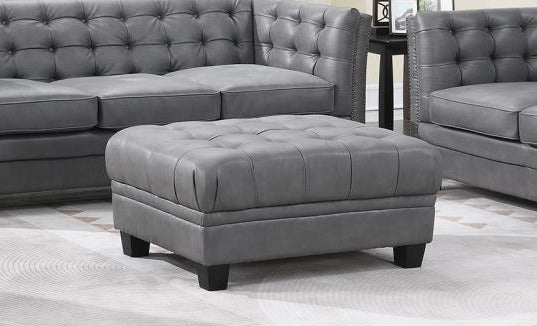 U236 Gray Ottoman