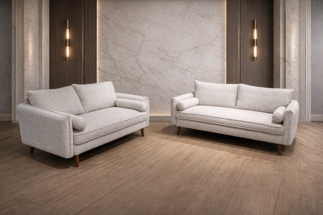 Vanti 2-Piece Living Room Set — Sofa & Loveseat in 4 Colors