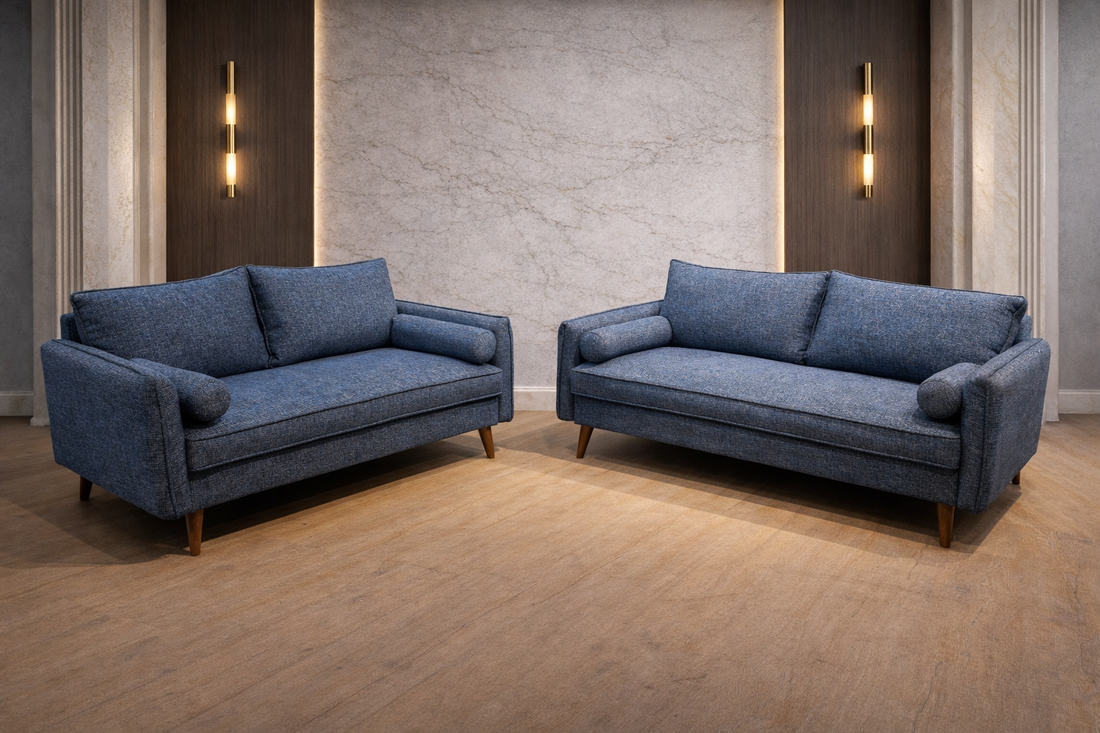 Vanti 2-Piece Living Room Set — Sofa & Loveseat in 4 Colors